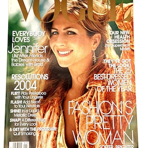 Vogue Jennifer Aniston Fashion Magazine 2004