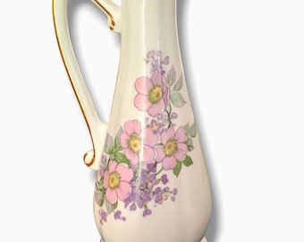 Vintage Royal Tara Irish Blossom Small Pitcher Ewer Bud Vase Bone China Handmade