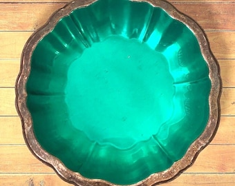 Candy Bowl Compote Green WM. A. Rogers Silver