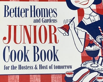 Better Homes and Gardens Junior Ringed Binder Cook Book reprint  of 1955