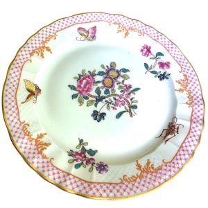 Vintage Limoges France “Compagnie Des Indes Red” by Bernardaud Salad Plate 7.5 inch