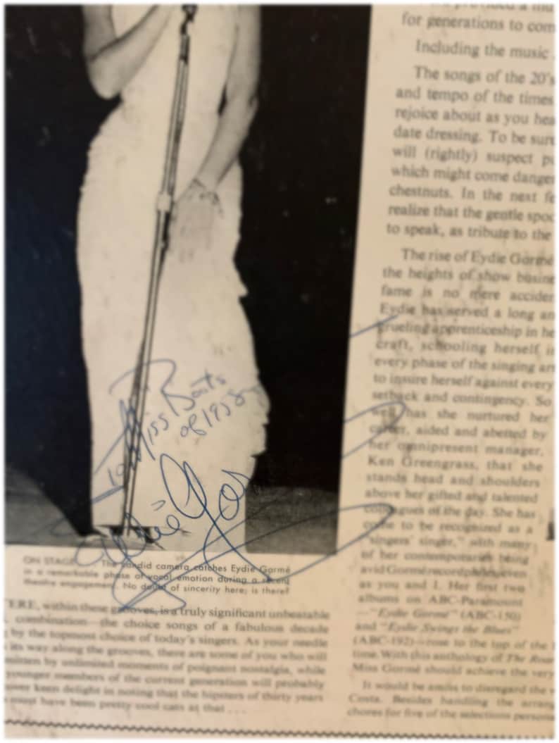 Eydie Gorme Vamps the Roaring 20s Autographed image 2