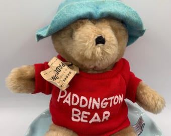 Vintage 1975 Paddington Bear by Eden Toys Raincoat, Galoshes