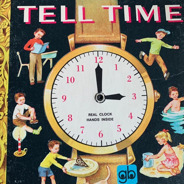 Little Golden Book "How to Tell Time" 1972 14th Printing Soft Cover
