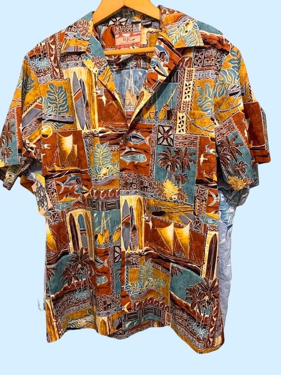 Authentic Vintage Aloha Shirt RJC  Pacific Legend 