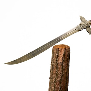 Hand Forged 29&quot; Viking Sword: High Carbon Steel, Rosewood  Bone