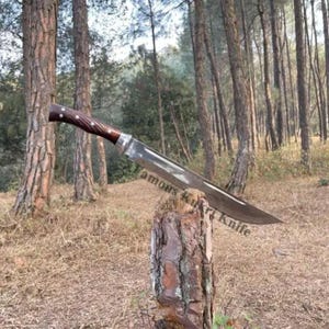 16 Inch Hand forged Sword, Machete Survival Tool, Balance water tempered, Carbon Steel, Free Shipping, Christmas Gifts