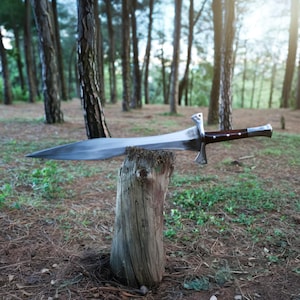 19.5-Inch Himalayan Blade Sketch | Hand-Forged Sword Design | Nepalese Fantasy Longwood Forged Sword Art Gift for Him with Free Shipping