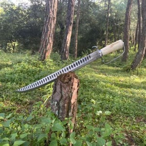 20 Inch Viking Sword: Oil Tempered Leaf Spring Steel, Rosewood Handle