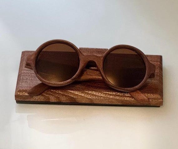 Wood Custom Round Sunglasses Sunglasses -custom Engraved Round