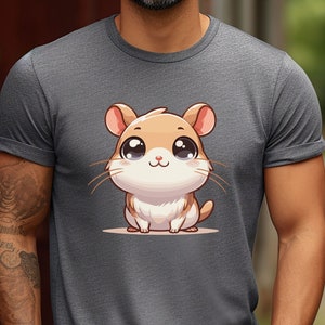 Cute Gerbil T-Shirt for Men, Funny Gerbil Shirt, Cute Gerbil Tee, Gerbil Dad, Gerbil Owner, Gerbil Parent, Kawaii Gerbil, Cool Gerbil Wear