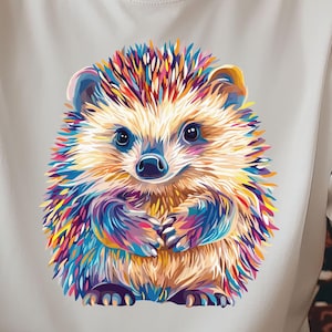 Cute Hedgehog T-Shirt, Hedgehog Shirt, Men&#39;s Hedgehog Tee, Hedgehog Lover Gift, Hedgehog Boys Shirt, Cute Animal T-Shirt, Hedgehog Gifts