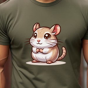 Gerbil T-Shirt for Men, Funny Gerbil Shirt, Cute Gerbil Tee, Gerbil Dad, Gerbil Owner, Gerbil Parent, Kawaii Gerbil, Cool Gerbil Wear