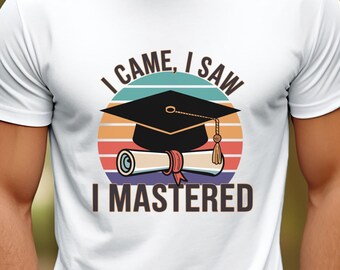 Master-Abschluss-Shirt, Master-Abschluss, Master-Abonnent, Abschluss-T-Shirt, Grad-Life-Shirt, Master-Abschluss