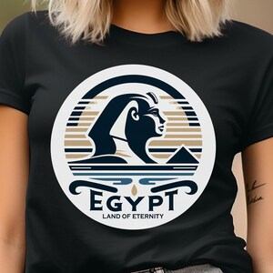 Egypt T-Shirt For Women, Egyptian Graphic Tee, Pyramid Shirt, Sphinx, Ancient Egypt, Egyptian Culture, Gift for Egypt Lover, Egypt Souvenir