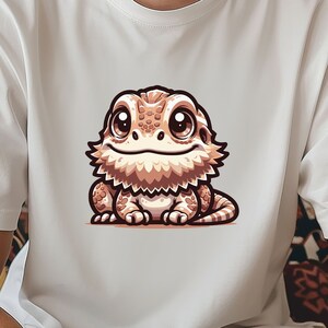 Schattig baardagaam T-shirt voor mannen, kawaii baardagaam, grappige baardagaam, baardagaam vader, schattig shirt hagedis, kawaii hagedis T-shirt