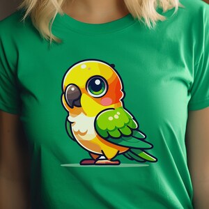 Conure T-Shirt for Women, Sun Conure Shirt, Jenday Conure Tee, Sun Conure Parrot, Cute Parrot Shirt, Conure Parakeet, Funny Parrot Tee