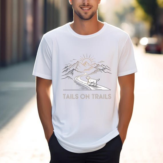 Wandelshirt, outdoorkleding, T-shirt avontuur, hondenshirt