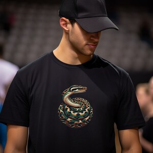 男性用パイソン T シャツ、素晴らしいパイソン、パイソン T シャツ、ボール パイソン シャツ、クールなヘビ シャツ、ボール パイソンのお父さん、パイソンの飼い主、ヘビ好きの T シャツ 画像 6