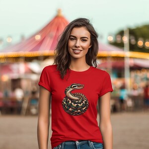 Python-T-shirt voor vrouwen, geweldige python, python-T-shirt, shirt balpython, cool slangenshirt, moeder balpython, python-eigenaar, Snake Love-T-shirt afbeelding 6