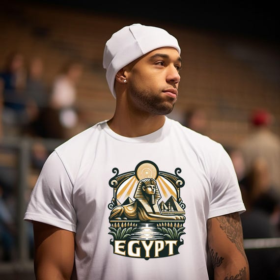 Egypt T-shirt for Men, Egyptian Graphic Tee, Pyramid Shirt, Sphinx