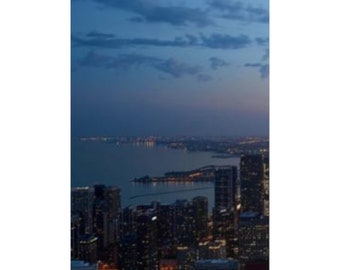 City Night Sky Poster