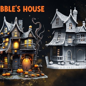 Pebble&#39;s House | Iridium Places II Collection | 28mm multi-level interior playable tabletop terrain
