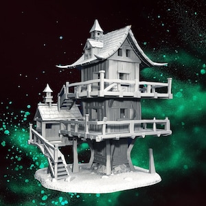 The Tree House | Iridium Places II Collection | 28mm multi-level interior playable tabletop terrain