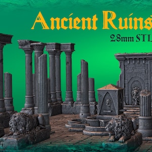 Ancient Ruins Bundle (STL files) | Digital Files | 3D Printable Terrain