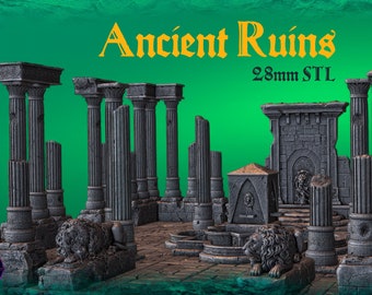 Ancient Ruins Bundle (STL files) | Digital Files | 3D Printable Terrain