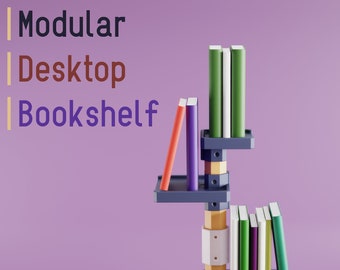 Desktop Modular Bookshelf | Mini Bookshelf | Desktop Organizer | Stationary Organizer