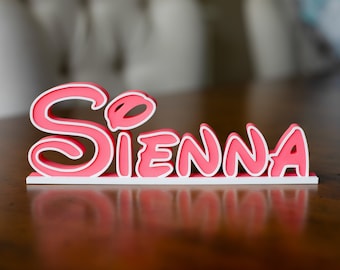 Placa de nombre personalizada / Placa de nombre de escritorio premium / Perfecto para habitaciones de niños / Regalo para maestros