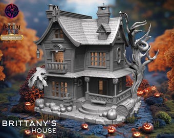Brittany's House | Iridium Places II Collection | 28mm multi-level interior playable tabletop terrain