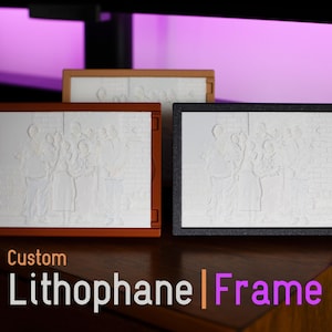 LED Custom Lithophane Frame | Premium 3D Printed Frame | Personalized Gift | Photo Night Light