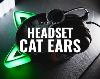 RGB LED Cat Ears for Headphones