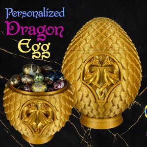 Personalized Dragon Egg | Easter Egg | Candy Container | By FULV