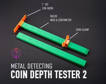 Metal Detecting Coin Depth Gauge v2