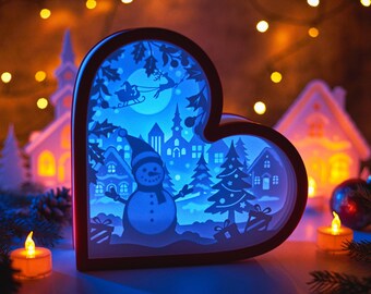 Kerstschaduwdoos | Kerstcadeau | Cadeau voor ouders | Cadeau voor grootouders
