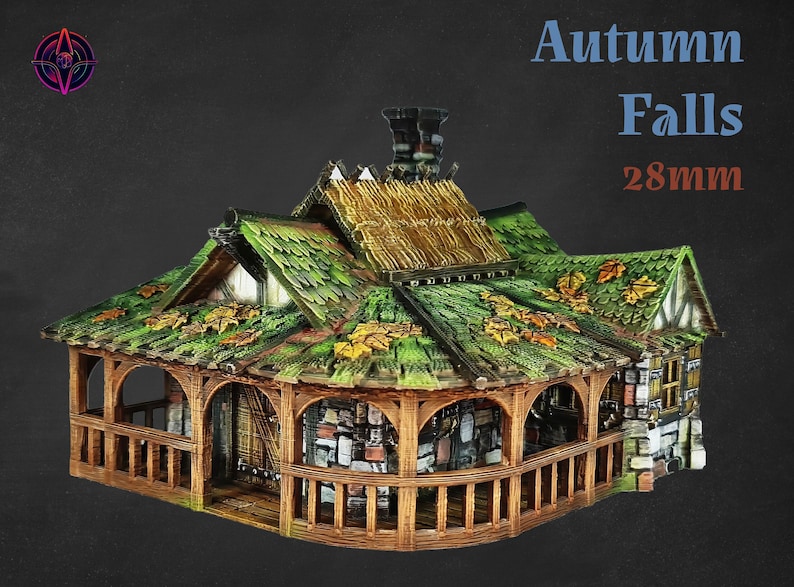 28mm Scale Railing Autumn Falls | Medieval Town | Miniature | Wargaming | Roleplaying ...