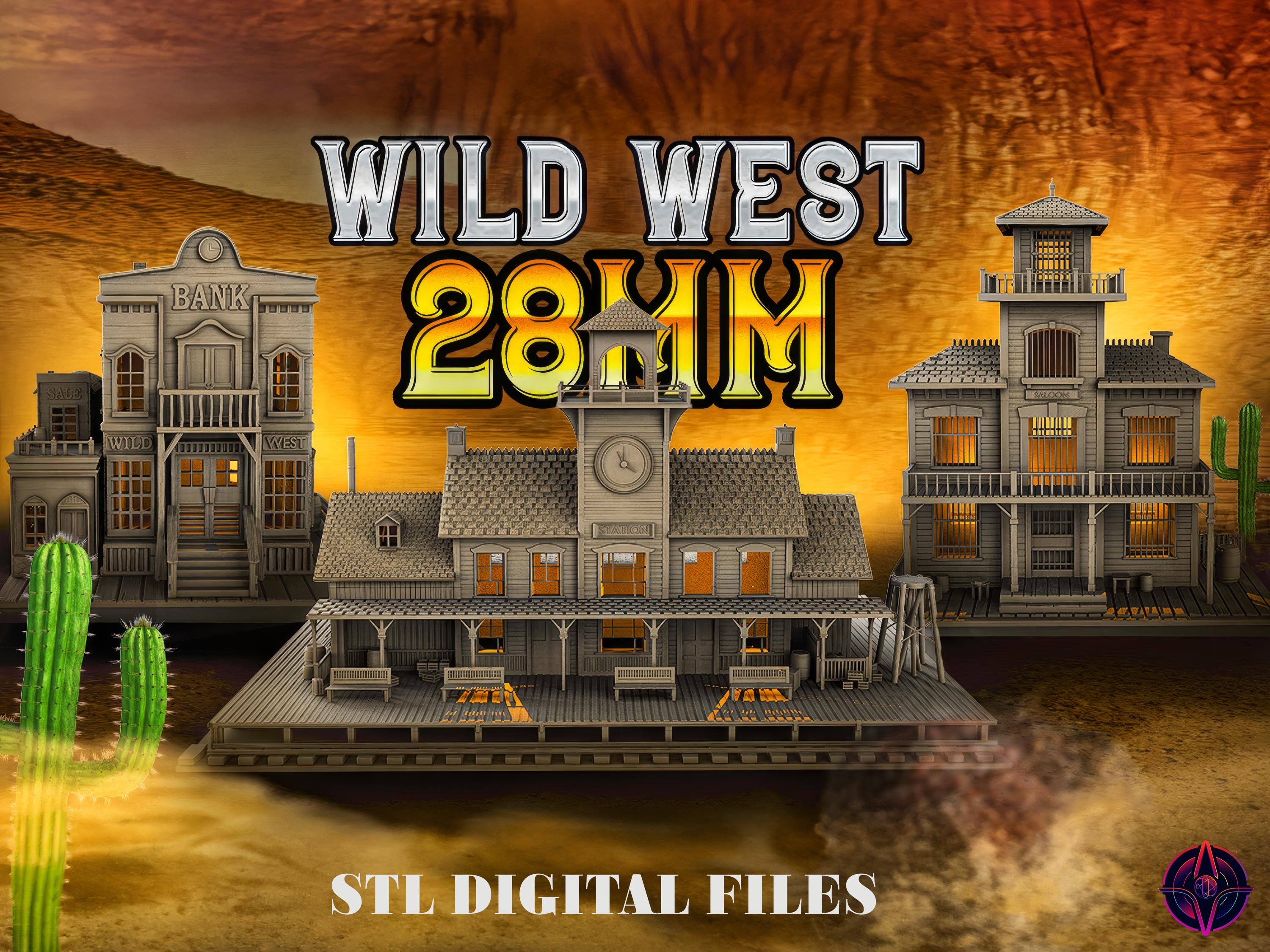 Wild West Collection (Digital STL files) | American Western | 3D Printable Files | FDM 3D Printing | STL files
