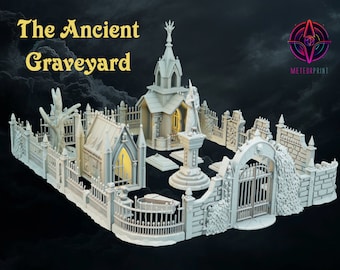 The Ancient Graveyard | Tabletop Terrain | DND | 28mm Terrain