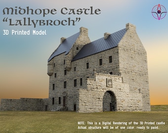 Zamek Midhope | Lallybroch | Broch Tuarach | Szkocja | Highlands | Craigh na Dun | Dekoracja | Niepomalowane | Gotowe do malowania | Diorama