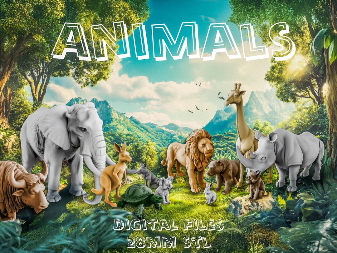 Animals (STL Files) | 3D Printable Figurines | 31 Animals Collection ...