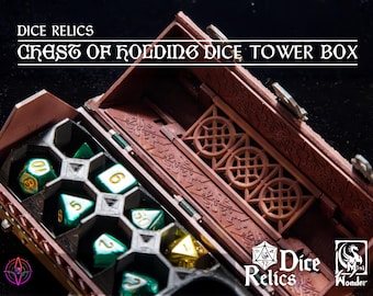 Chest of Holding | Dice Box | Dice Tower | Dice Relics | 3D Painted | Unpainted