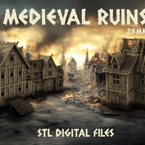 Medieval Ruins (Digital STL files) | 3D Printable Files | FDM 3D Printing | STL files