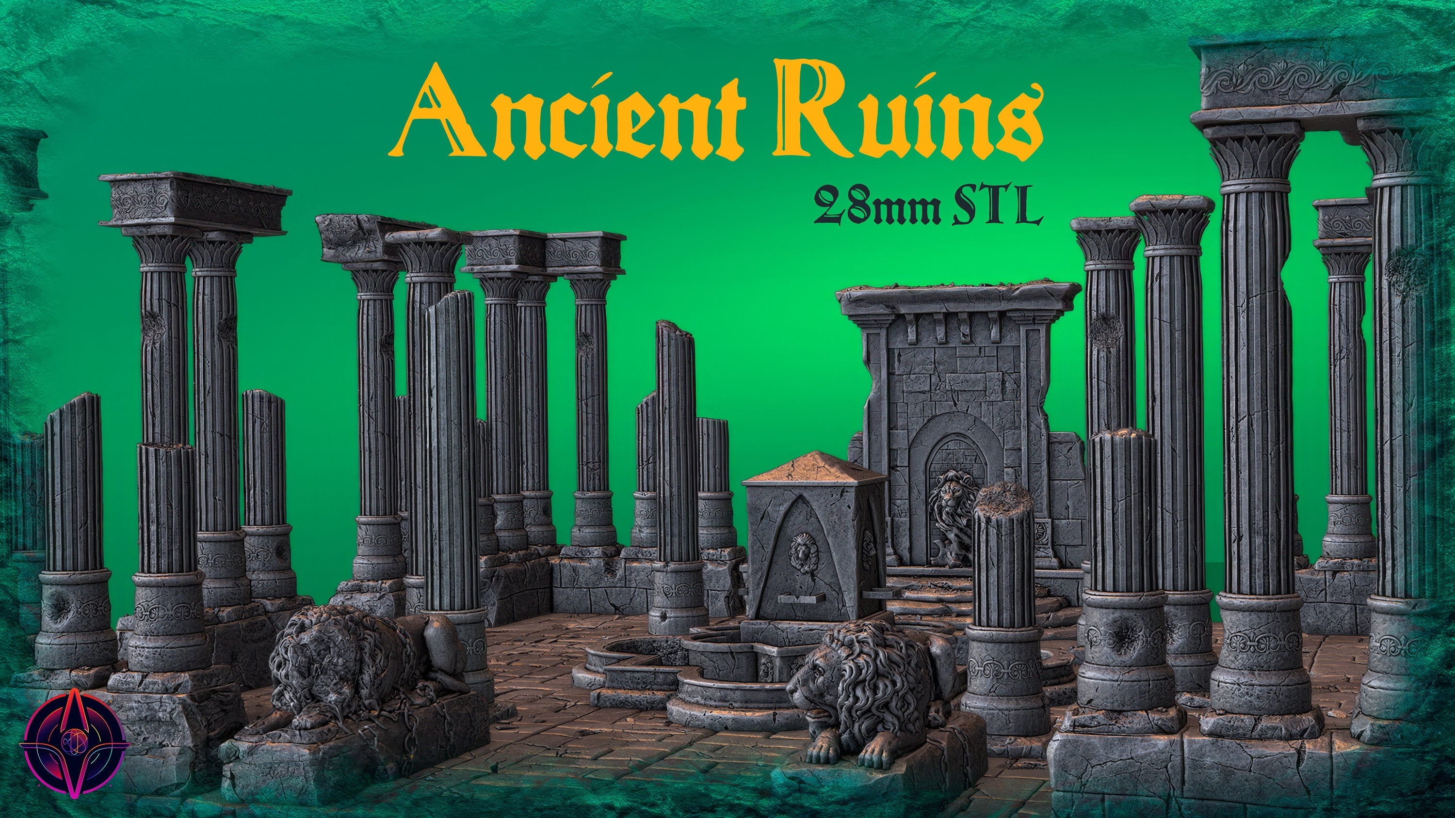 Ancient Ruins Bundle (STL Files) | Digital Files | 3D