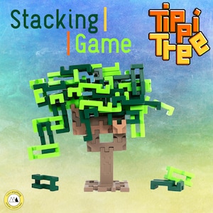 Tippi Tree Stacking Game | Exclusive 3D Printed Game | Balancing Game | Family Fun