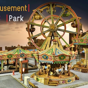 The Amusement Park | 32-35mm scale | Terrain Tabletop | Scenery for Wargames | DnD, Roleplay | Diorama building