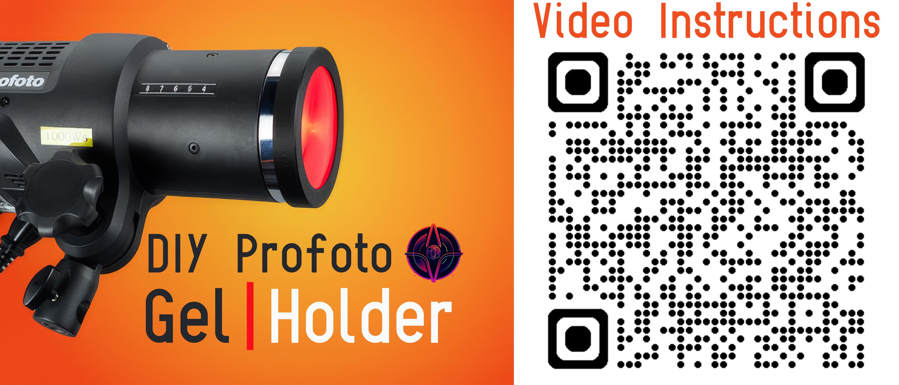 DIY Profoto Gel Holder V2 | Flash Filter | Compatible With