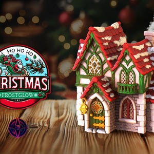 Frost Glow Terrain | 3D Printed | Christmas Terrain | Unpainted